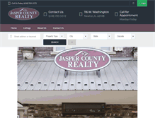 Tablet Screenshot of jaspercountyrealty.com